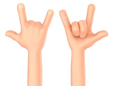 Aşk işaretiyle el.