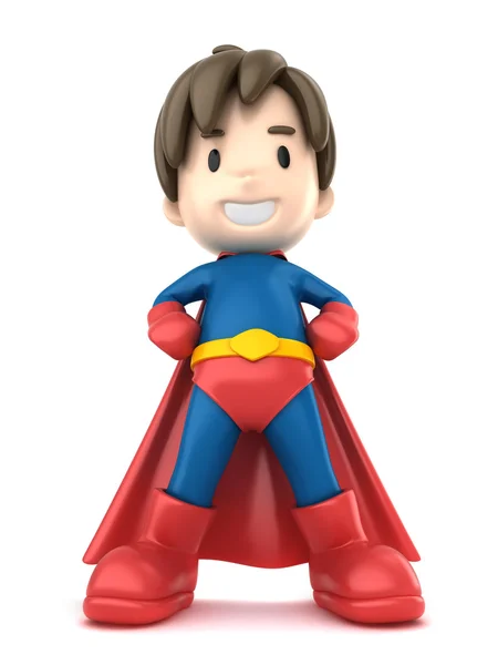 超级英雄男孩 — 图库照片