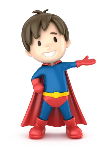 Chłopak superhero — Zdjęcie stockowe
