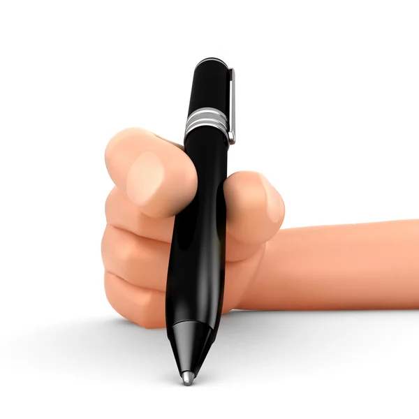 ペンを持つ手 — ストック写真
