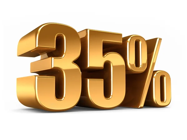 Ouro 35 por cento — Fotografia de Stock