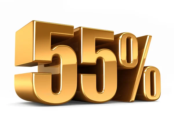 Gold 55 percent — Stock Photo, Image
