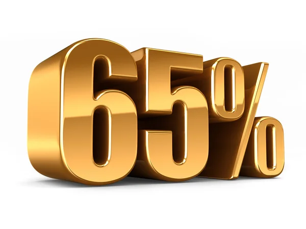 Gouden 65 procent — Stockfoto