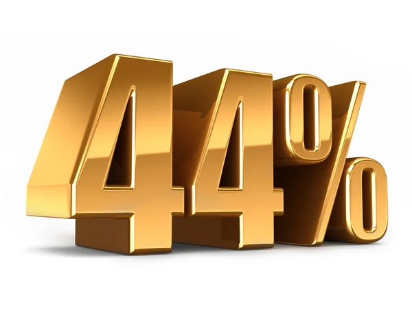 Gold 44 percent — Stock Photo, Image