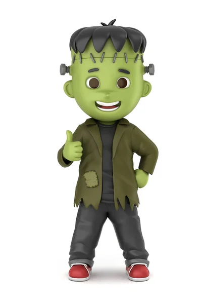 Halloween Frankenstein kostym — Stockfoto