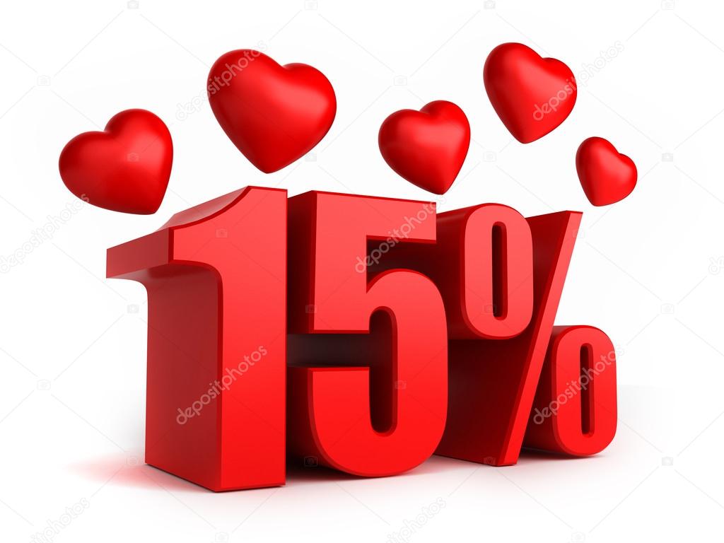 15 percent with hearts