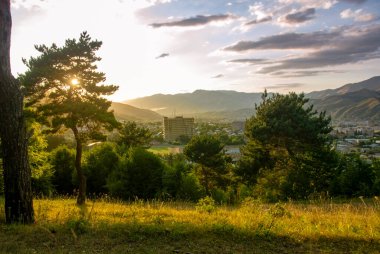 Ermenistan 'daki güzel dağ manzarası