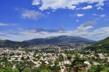 Vanadzor şehir, görünümü bir yükseklikten