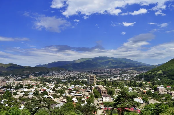 Vanadzor cidade, vista de uma altura — Fotografia de Stock