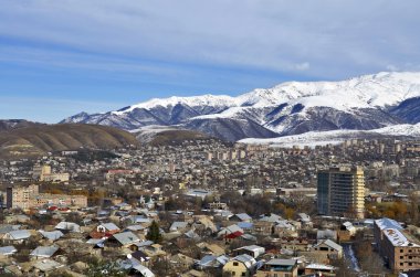 Vanadzor şehir, görünümü bir yükseklikten