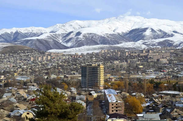 Vanadzor city, view from a height — Stock Photo, Image