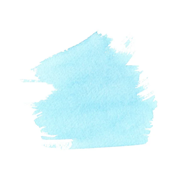 Acuarela fondo azul aislado en blanco. —  Fotos de Stock