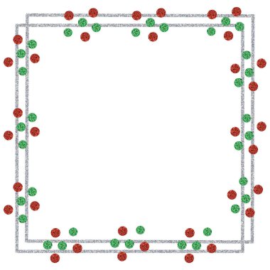 Kırmızı ve yeşil parıltılı çerçeve