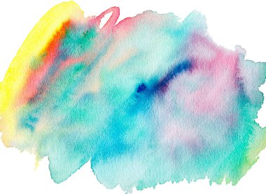 Elle boyanmış suluboya arkaplan