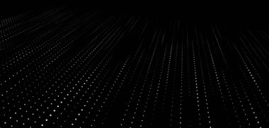 Noktaların ve çizgilerin parladığı teknoloji. Büyük veri görselleştirme 3D. Dijital arkaplan