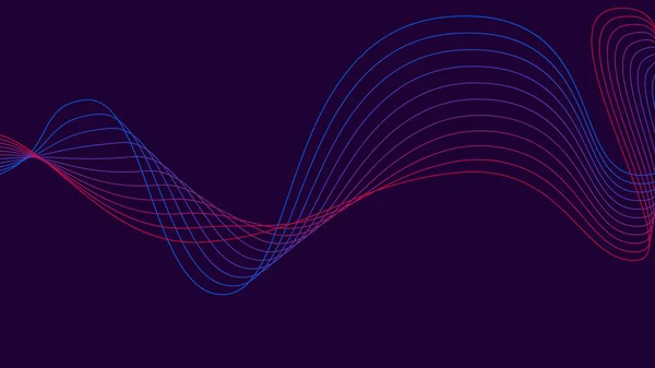 Des Lignes Douces Lumineuses Dans Espace Nouveau Fond Abstrait — Image vectorielle