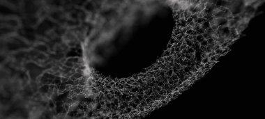 Fütürist dijital arka plan. Soyut dinamik dalga. Büyük veri. Üç Boyut