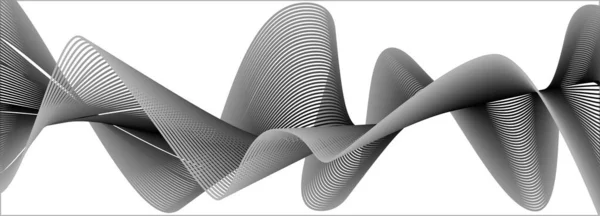 Gladde Heldere Lijnen Ruimte Nieuwe Abstracte Achtergrond — Stockvector