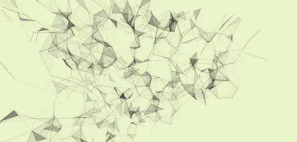 Fond Abstrait Avec Des Points Des Lignes Connexion Illustration Vectorielle — Image vectorielle