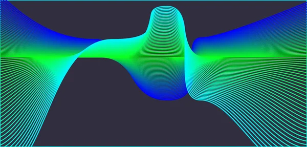 Des Lignes Douces Lumineuses Dans Espace Nouveau Fond Abstrait — Image vectorielle