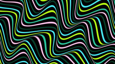 Renkli dalgalı tasarımı olan soyut arka planlar. Dalgalı çizgiler, dokulu arkaplan