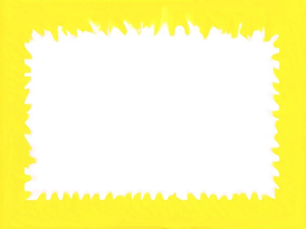 Çerçevenin sarı arkaplanı, bulanıklığın eğimli kenarlarını dikdörtgenin beyaz düzlemine sorunsuzca dönüştürüyor..