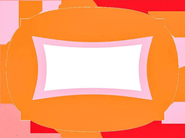 Turuncu, pembe, kırmızı, geometrik elementlerin desenli çok renkli arkaplanda, metin eklemek için boş bir boşluk.