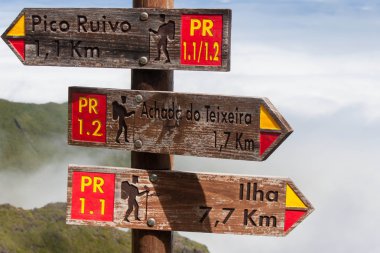 Dizin yolları turistler için yürüyüş