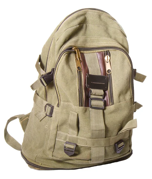 Backpack from fabric of color khaki