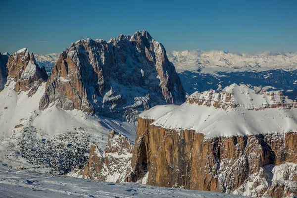 Alps Ski Resort Campitello Fassa Sellaronda — Stock Photo, Image