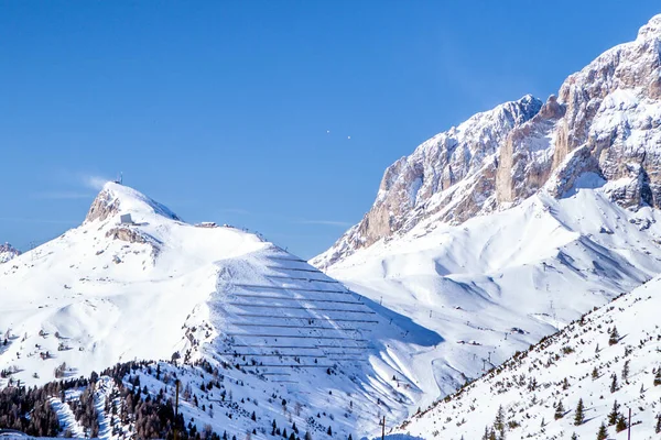 Alps Estância Esqui Campitello Fassa Sellaronda — Fotografia de Stock
