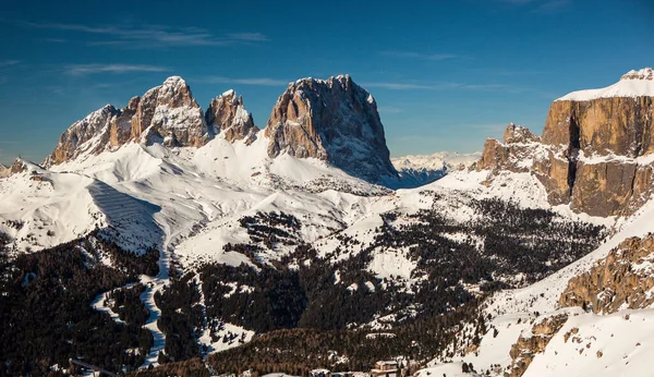 Alps Skigebiet Campitello Fassa Sellaronda — Stockfoto