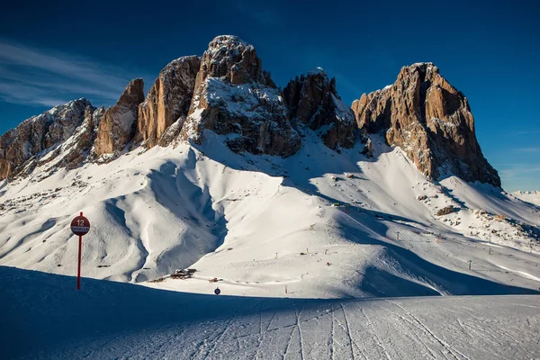 Alps Skigebiet Campitello Fassa Sellaronda — Stockfoto