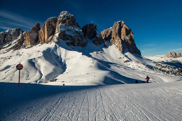 Alps Estância Esqui Campitello Fassa Sellaronda — Fotografia de Stock