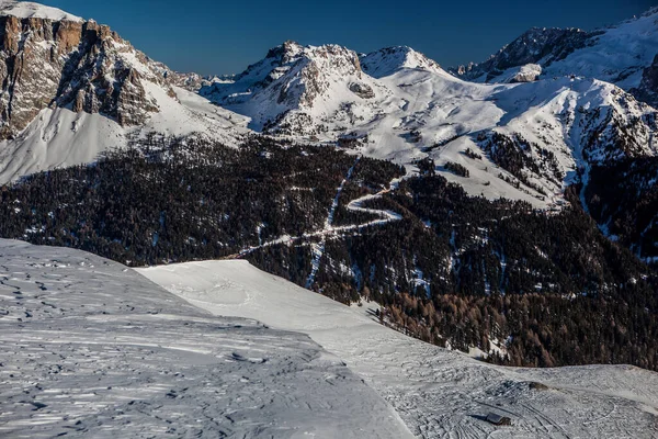 Skigebiet Campitello Fassa Sellaronda — Stockfoto