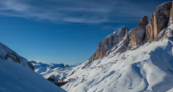 Skigebiet Campitello Fassa Sellaronda — Stockfoto
