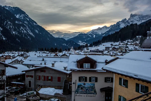 Ski Resort Campitello Fassa Sellaronda — Stock Photo, Image