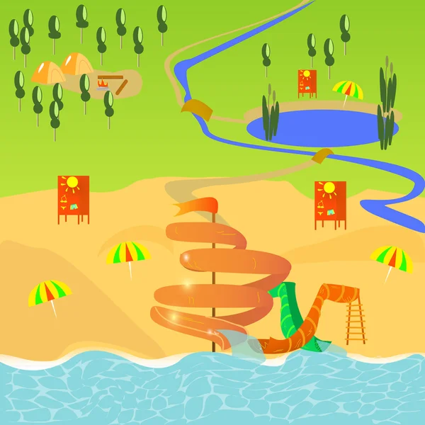 turist Haritası, su parkı