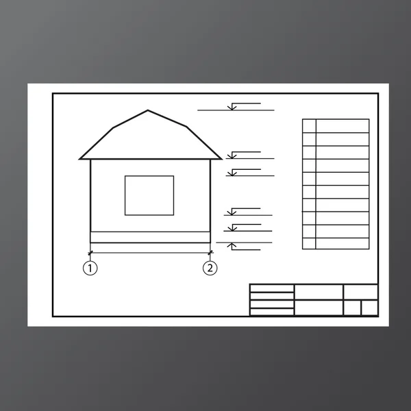 Projekt, Plan — Stockvektor