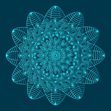 Arabesk İslami çiçekli soyut arkaplan tasarımı