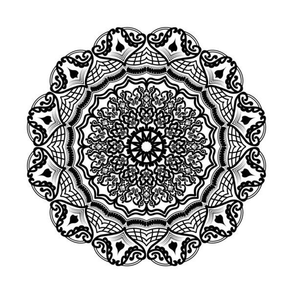 Абстрактная Декореативная Исламская Модель Мандала Дизайн Медитационной Исцеляющей Духовности Фон — стоковый вектор