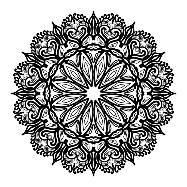 Decorativo Mandala Fondo Diseño Para Plantilla Tarjeta Felicitación Boda — Vector de stock