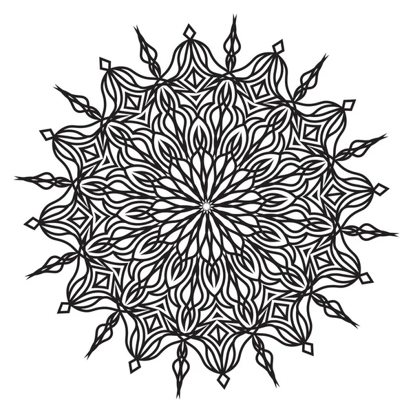 Mandala Islamique Méditation Relaxation Motif Floral Arabe Pour Ramadan Moubarak — Image vectorielle