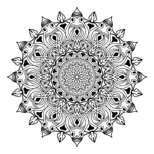 Mandala Islámico Meditación Relajación Patrón Floral Árabe Para Ramadán Mubarak — Archivo Imágenes Vectoriales