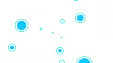 Renkli arkaplan üzerinde düz biçimdeki daireler ile soyut arkaplan.