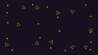 Fütürist Hareket Tasarımlı Geometrik Şekiller 4K Arkaplan.