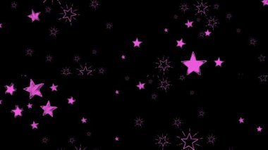 Fütürist çizgi film Motion Desing 4K Arkaplan ile Geometrik Şekiller.