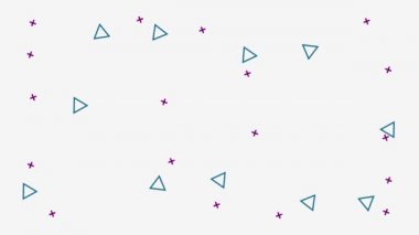 Fütürist Hareket Tasarımlı Geometrik Şekiller 4K Arkaplan.