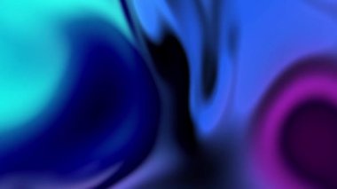 Holografik neon animasyon mavi sıvı etkisi. Soyut renkli arkaplan.