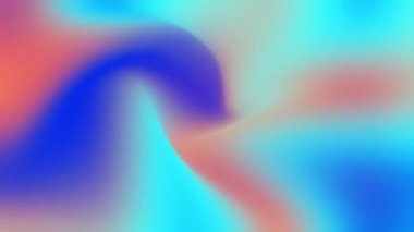 Holografik neon animasyon mavi sıvı etkisi. Soyut renkli arkaplan.